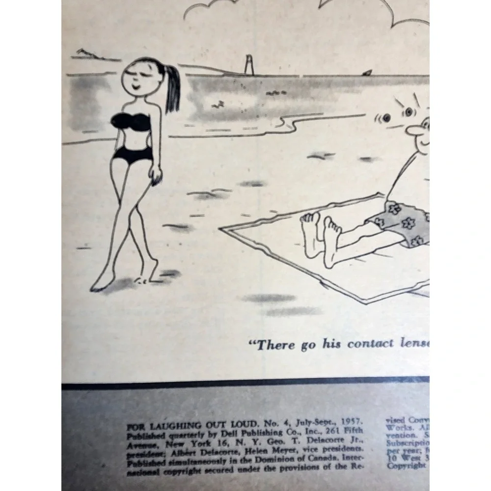 For Laughing Out LoudMwn's Humor Satire Social July-Sept 1957 # 4 Very Fine/ NM